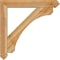 Ekena Millwork Legacy Arts and Crafts Rough Sawn Bracket w/ Offset Brace, Western Red Cedar, 6"W x 34"D x 34"H BKT0604X34X34LEC03RWR - alternate 2